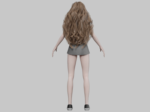Sweet classic woman V37971 3D Модель