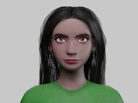 Sweet cool woman V33968 Modelo 3D