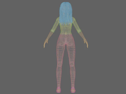 Sweet cool woman V33968 3D Model