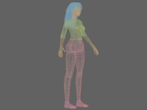 Sweet cool woman V33968 3D Model