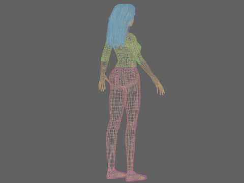 Sweet cool woman V33968 3D Model