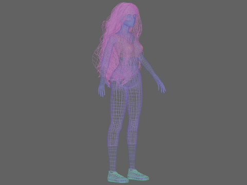 Sweet cute woman V36926 Modelo 3D