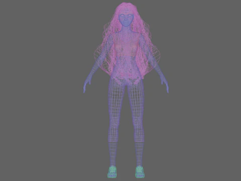 Sweet cute woman V36926 3D Model