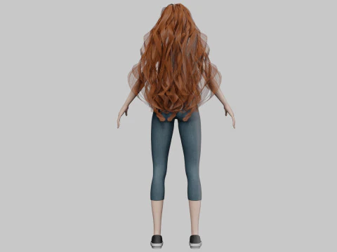 Sweet cute woman V36926 3D Model