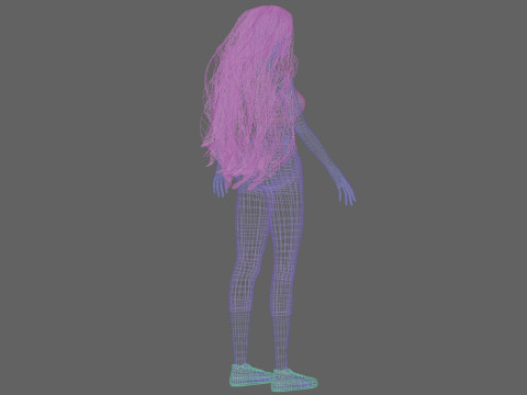 Sweet cute woman V36926 Modelo 3D