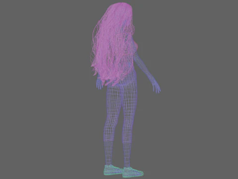 Sweet cute woman V36926 3D Model