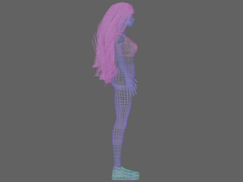 Sweet cute woman V36926 Modelo 3D