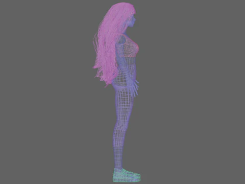 Sweet cute woman V36926 3D Model