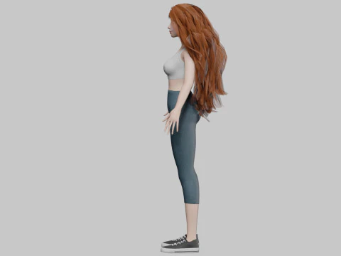 Sweet cute woman V36926 3D Model