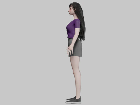 Sweet standard woman V30084 3D Model
