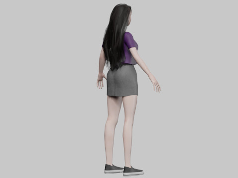 Sweet standard woman V30084 Model 3D