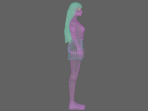 Sweet standard woman V30084 Model 3D