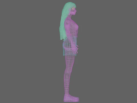 Sweet standard woman V30084 3D Model