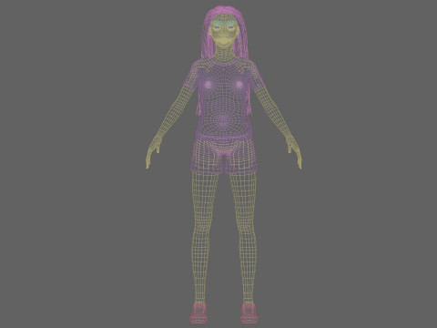 Basic pretty woman V32040 Modello 3D