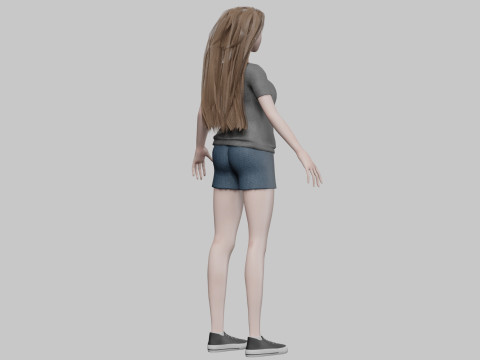 Basic pretty woman V32040 Modello 3D