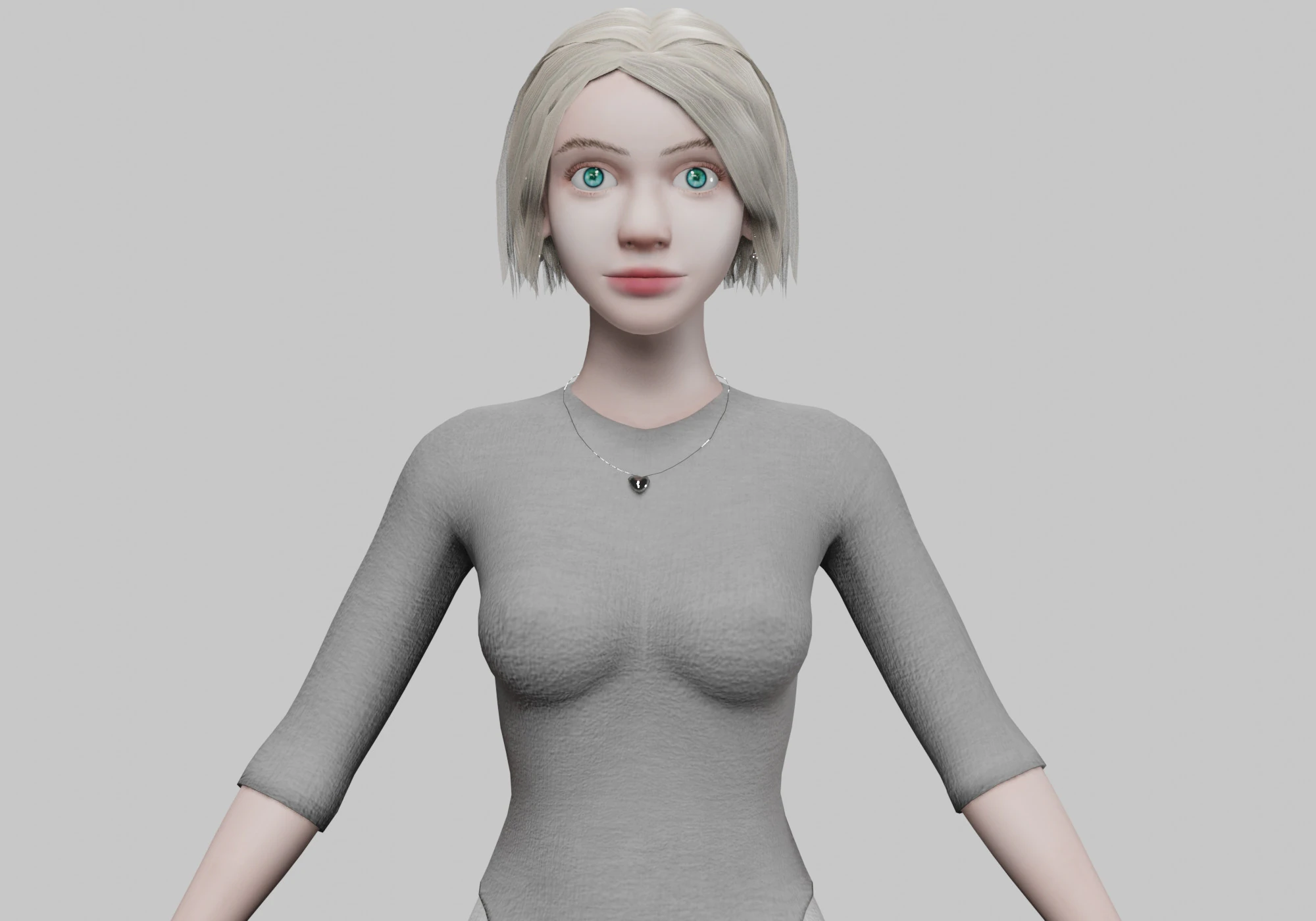 Basic young woman V34579 3D Model .c4d .max .obj .3ds .fbx .stl .blend 
