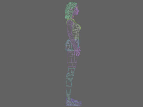 Beautiful cute woman V30269 Modello 3D