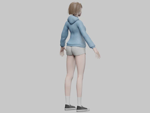 Beautiful pretty woman V32148 3D Model