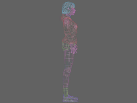 Beautiful pretty woman V32148 Modello 3D
