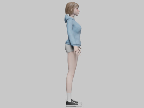 Beautiful pretty woman V32148 Modello 3D