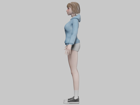Beautiful pretty woman V32148 Modello 3D