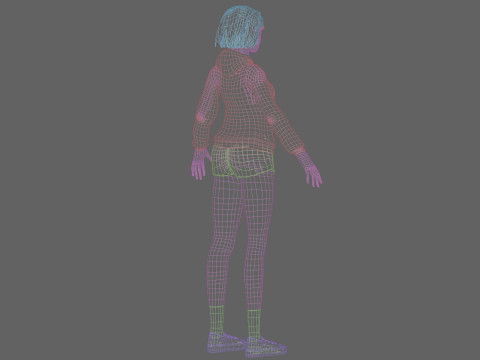 Beautiful pretty woman V32148 Modello 3D