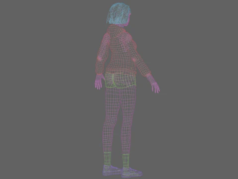 Beautiful pretty woman V32148 3D Model