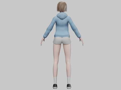 Beautiful pretty woman V32148 Modello 3D