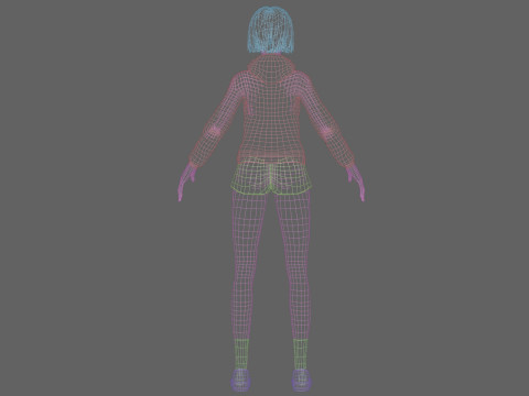 Beautiful pretty woman V32148 Modello 3D