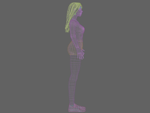 Stylized cute woman V35499 3D 모델