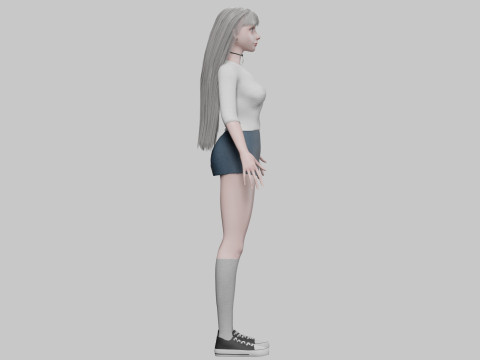 Stylized pretty woman V31326 3D मॉडल