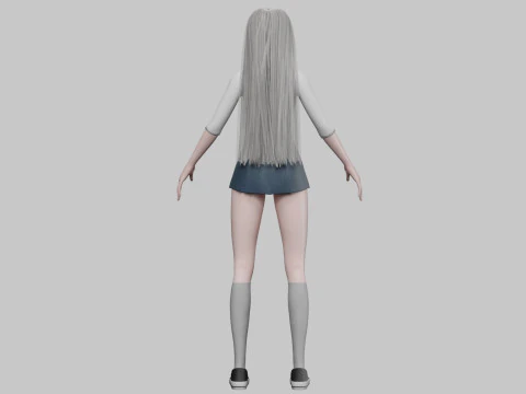 Stylized pretty woman V31326 3D Model