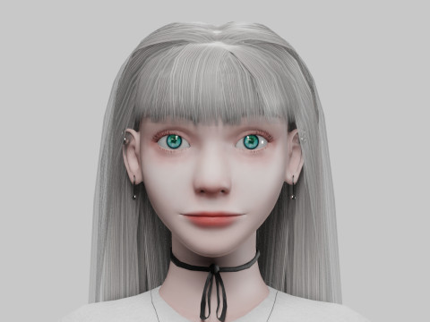 Stylized pretty woman V31326 3D मॉडल