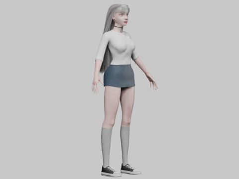 Stylized pretty woman V31326 3D मॉडल