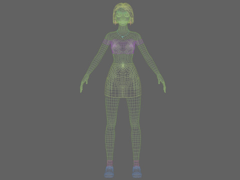 Sweet basic woman V28660 Modelo 3D