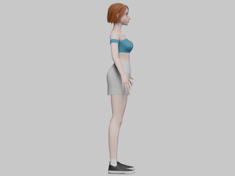 Sweet basic woman V28660 Modelo 3D