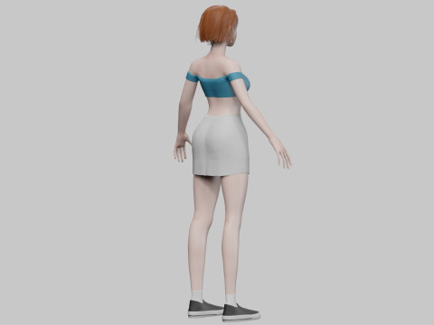 Sweet basic woman V28660 Modelo 3D