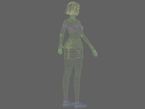 Sweet basic woman V28660 Modelo 3D