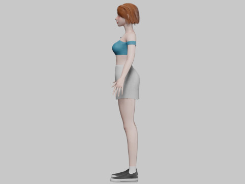 Sweet basic woman V28660 Modelo 3D