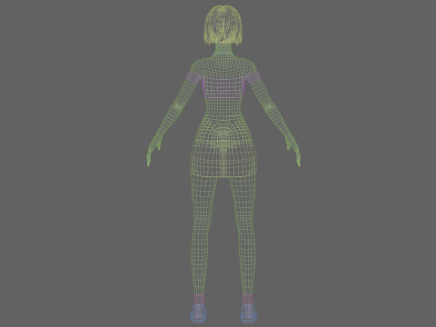 Sweet basic woman V28660 Modelo 3D
