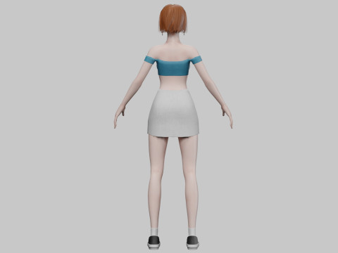 Sweet basic woman V28660 Modelo 3D