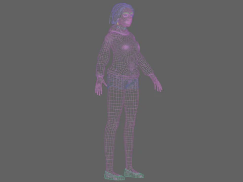Sweet classic woman V30520 3D Model