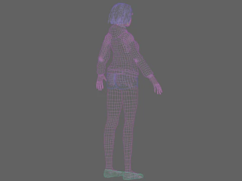 Sweet classic woman V30520 3D Model