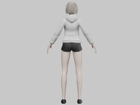 Sweet classic woman V30520 3D Model