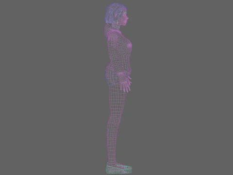 Sweet classic woman V30520 3D Model