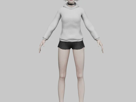 Sweet classic woman V30520 3D Model
