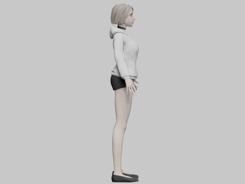 Sweet classic woman V30520 3D 모델