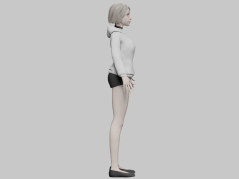 Sweet classic woman V30520 3D Model