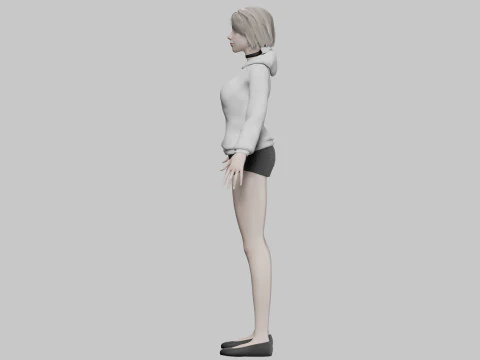 Sweet classic woman V30520 3D Model