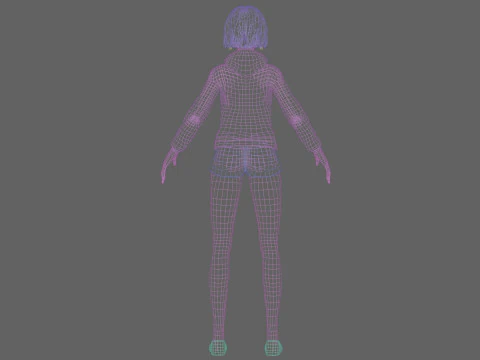 Sweet classic woman V30520 3D Model